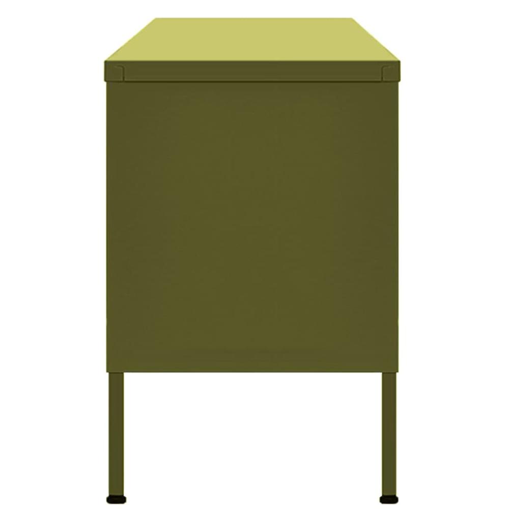 TV Stand Olive Green 41.3"x13.8"x19.7" Steel. Picture 3