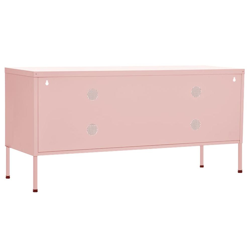 TV Stand Pink 41.3"x13.8"x19.7" Steel. Picture 4