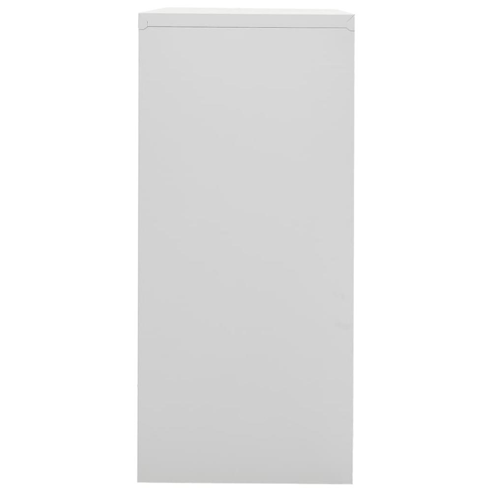 vidaXL Filing Cabinet Light Gray 35.4"x18.1"x40.6" Steel. Picture 5