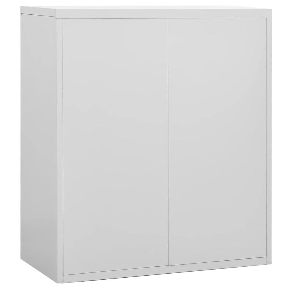 vidaXL Filing Cabinet Light Gray 35.4"x18.1"x40.6" Steel. Picture 6