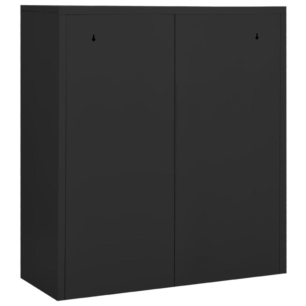 vidaXL Office Cabinet Anthracite 35.4"x15.7"x40.2" Steel, 336408. Picture 5