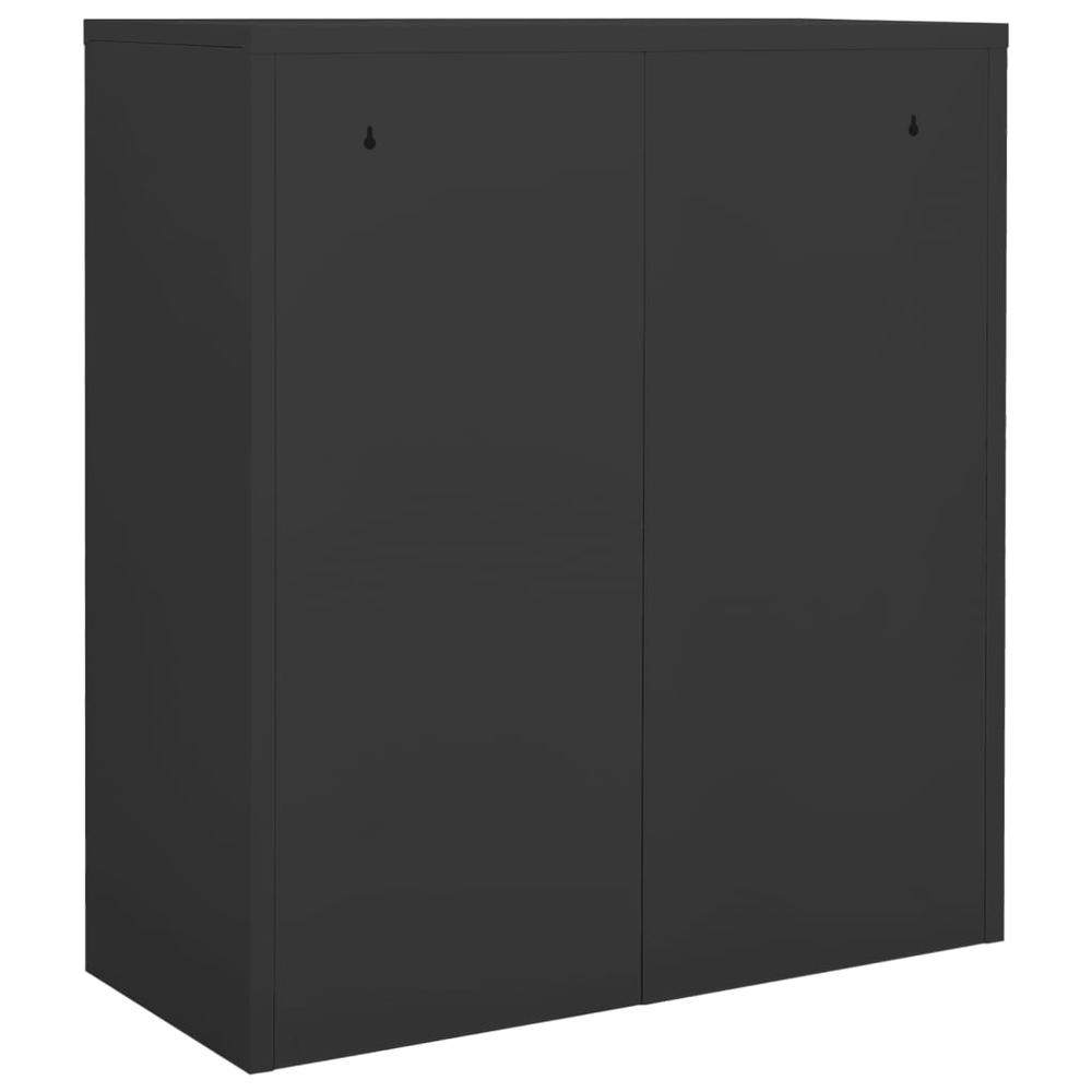 vidaXL Office Cabinet Anthracite 35.4"x15.7"x40.2" Steel, 336412. Picture 5