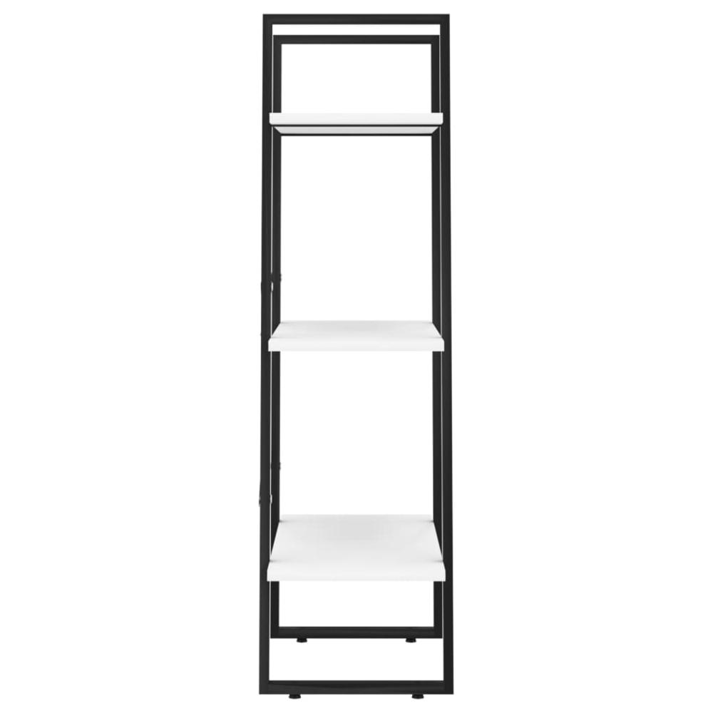 vidaXL Storage Shelf White 23.6"x11.8"x41.3" Engineered Wood. Picture 6