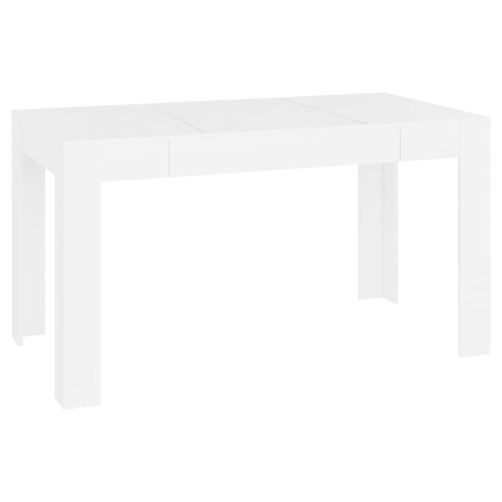 Dining Table White 55.1"x29.3"x29.9" Engineered Wood. Picture 1