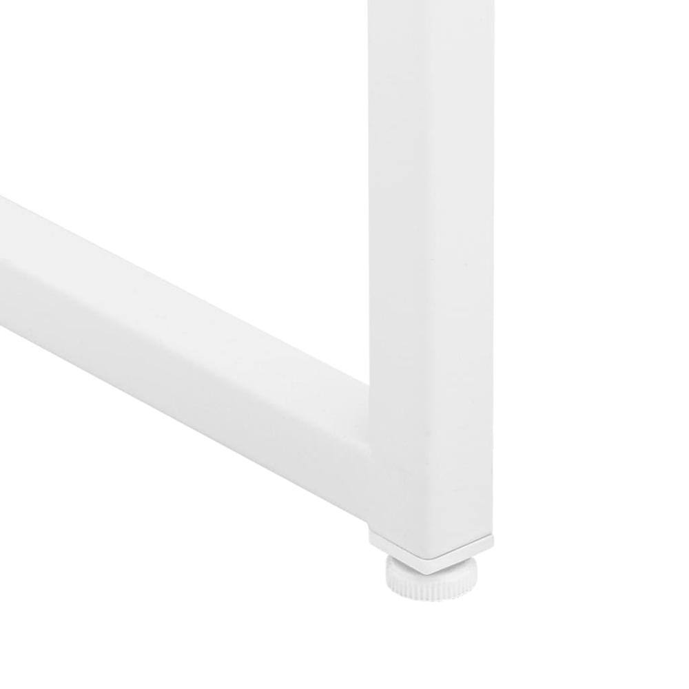 vidaXL Sideboard White 41.3"x13.8"x29.5" Steel. Picture 9