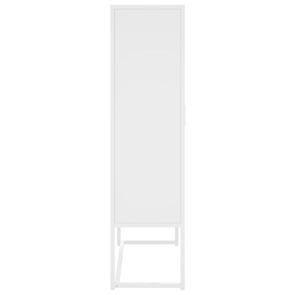 vidaXL Highboard White 31.5"x13.8"x53.1" Steel, 335875. Picture 6