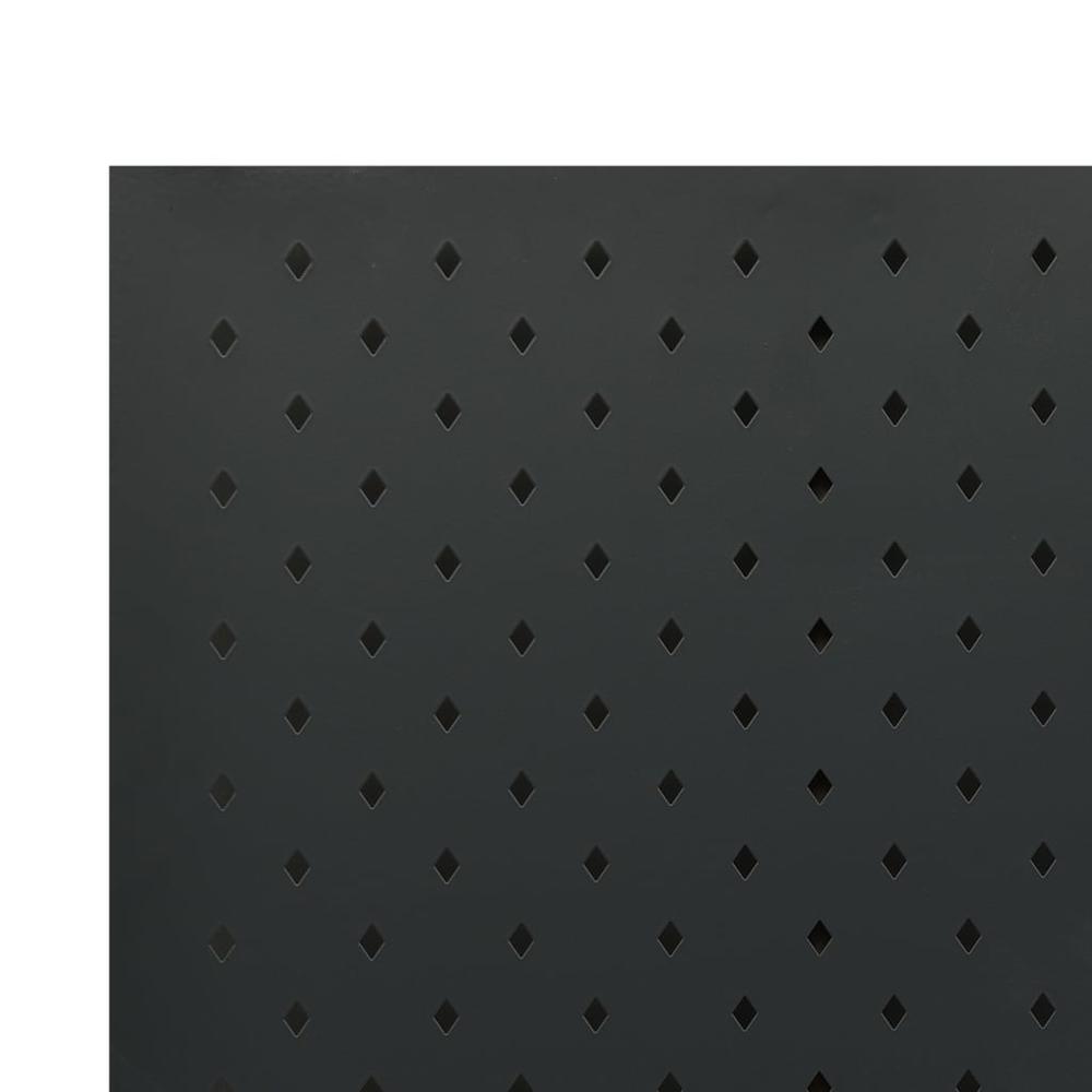 vidaXL 3-Panel Room Divider Black 47.2"x70.9" Steel. Picture 5