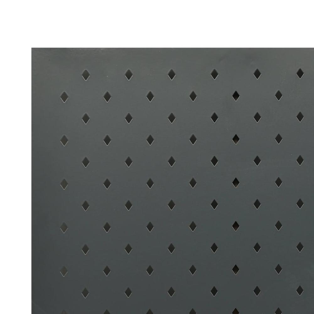 vidaXL 3-Panel Room Divider Anthracite 47.2"x70.9" Steel. Picture 5