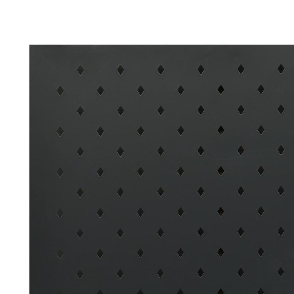 vidaXL 4-Panel Room Divider Black 63"x70.9" Steel. Picture 5