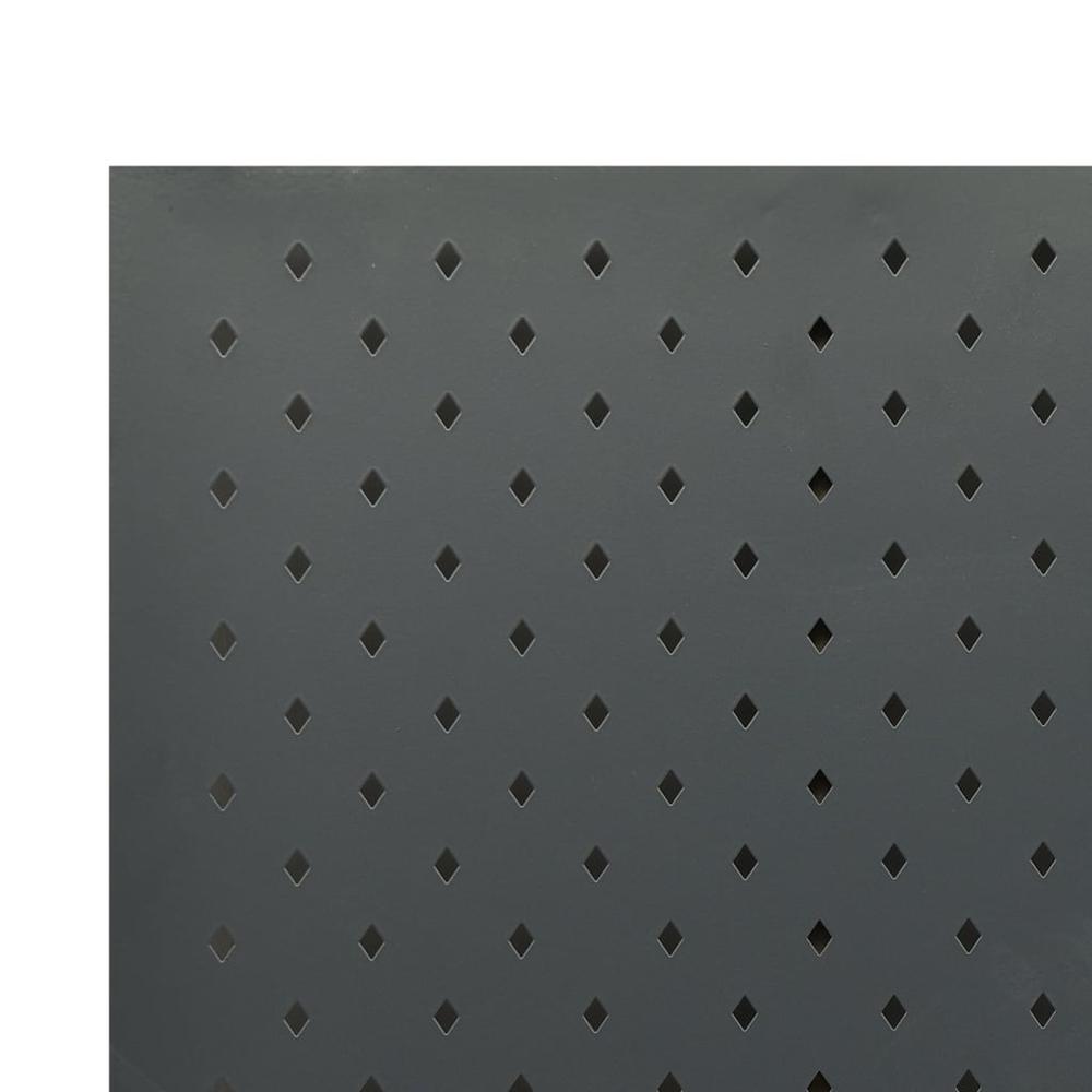 vidaXL 4-Panel Room Divider Anthracite 63"x70.9" Steel. Picture 5
