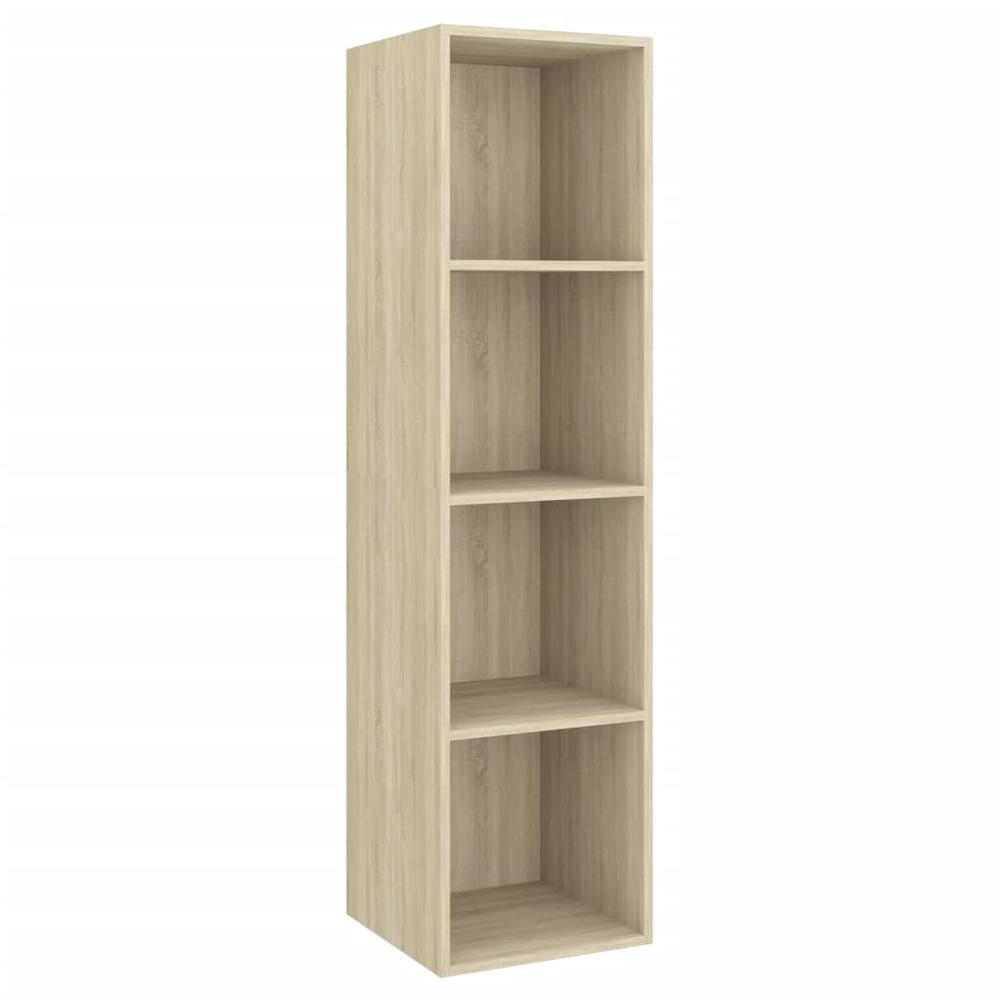 vidaXL 2 Piece TV Cabinet Set Sonoma Oak Engineered Wood, 3079793. Picture 5