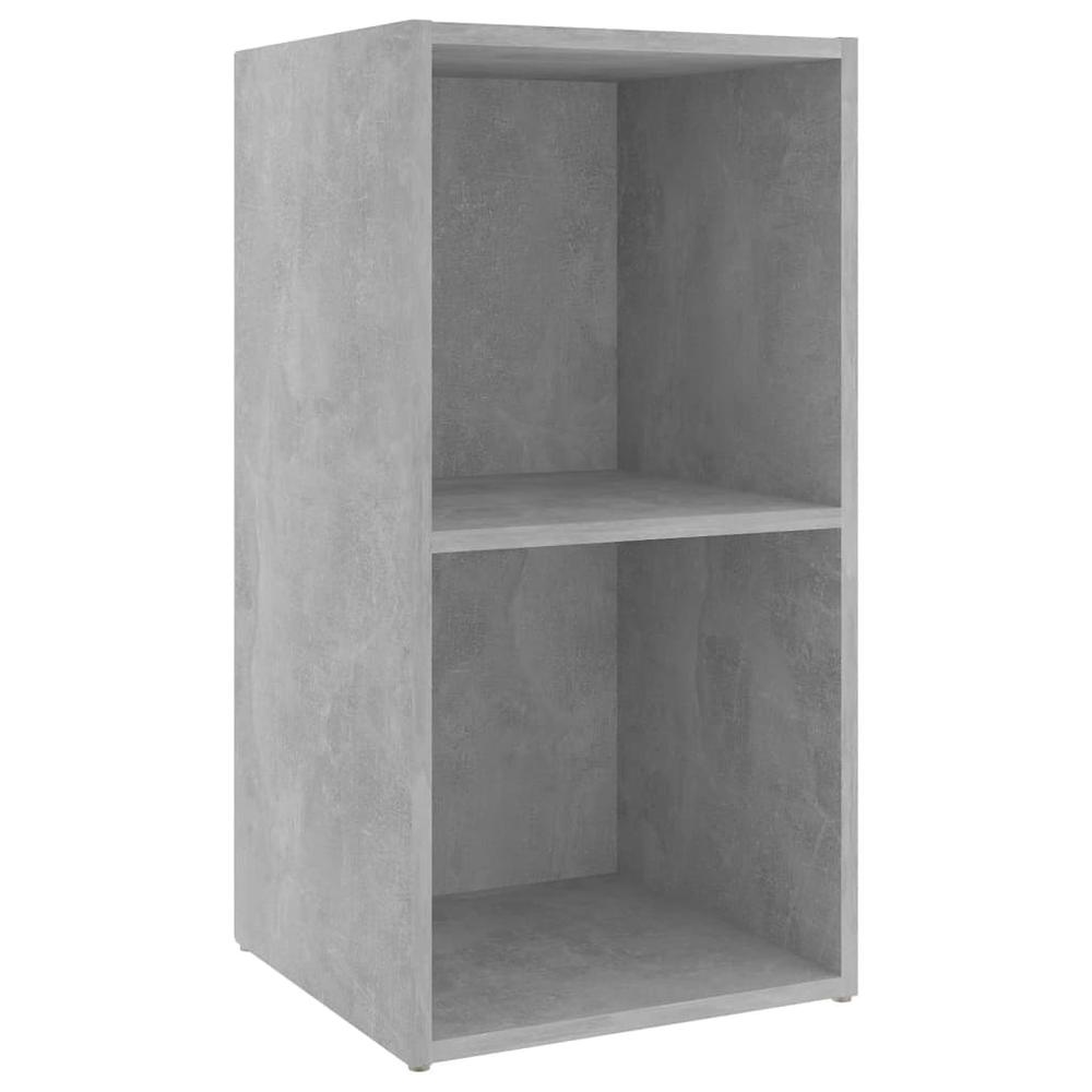 vidaXL TV Cabinets 2 pcs Concrete Gray 28.3"x13.8"x14.4" Engineered Wood, 3079902. Picture 7