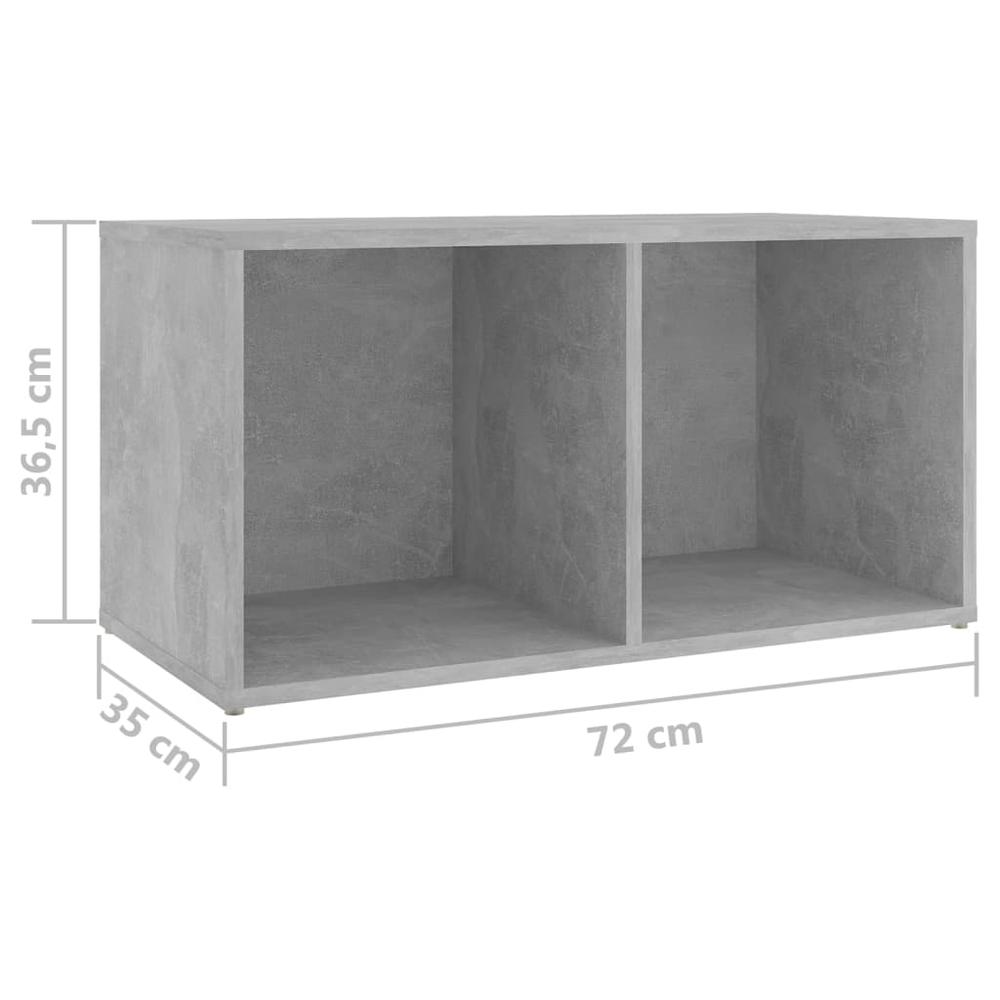 vidaXL TV Cabinets 2 pcs Concrete Gray 28.3"x13.8"x14.4" Engineered Wood, 3079902. Picture 9