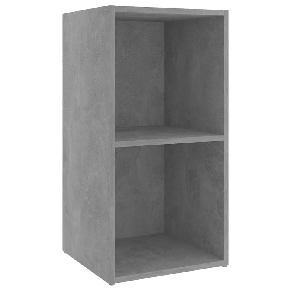 vidaXL TV Cabinets 2 pcs Concrete Gray 28.3"x13.8"x14.4" Engineered Wood, 3079947. Picture 6