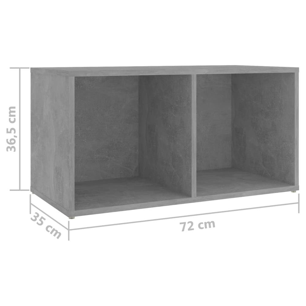 vidaXL TV Cabinets 2 pcs Concrete Gray 28.3"x13.8"x14.4" Engineered Wood, 3079947. Picture 8