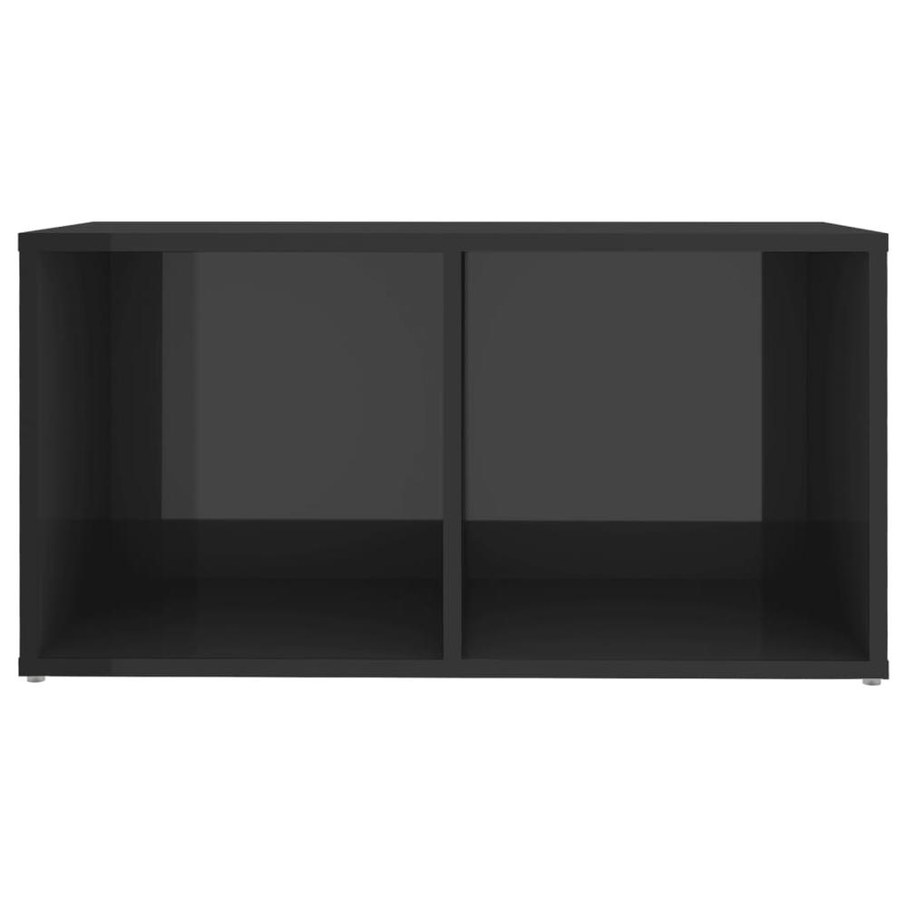 vidaXL TV Cabinets 2 pcs High Gloss Gray 28.3"x13.8"x14.4" Engineered Wood, 3079951. Picture 5