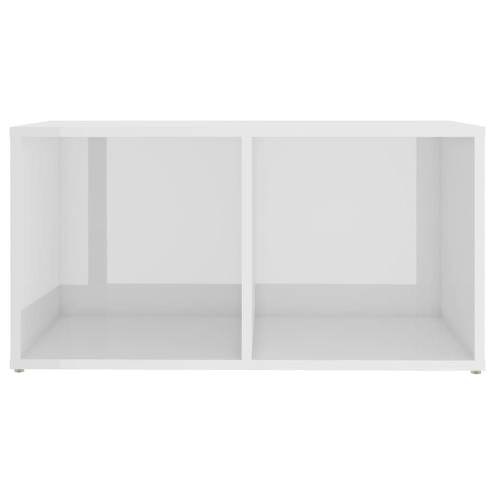 vidaXL TV Cabinets 4 pcs High Gloss White 28.3"x13.8"x14.4" Engineered Wood. Picture 5