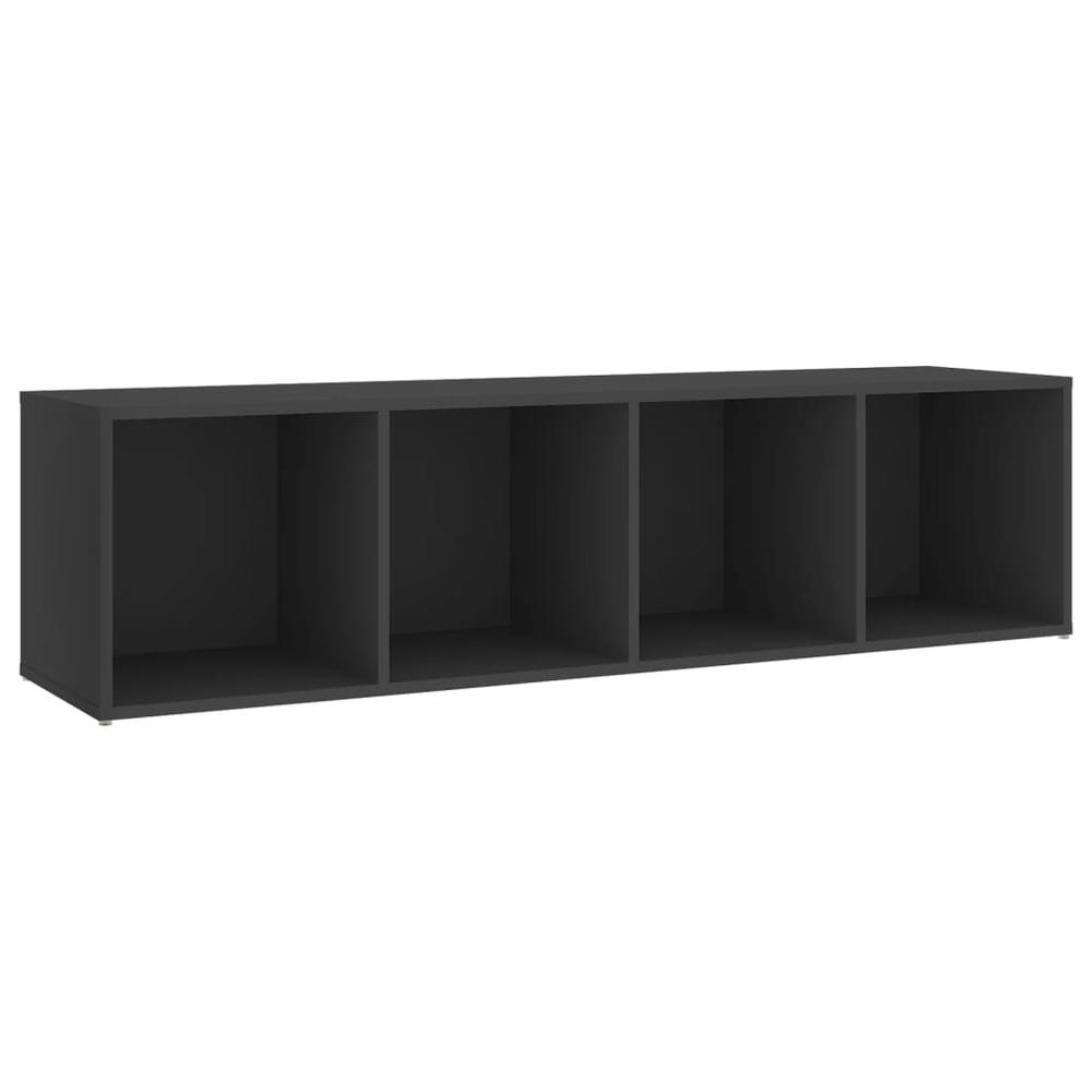 vidaXL 5 Piece TV Cabinet Set Gray Engineered Wood, 3080008. Picture 8