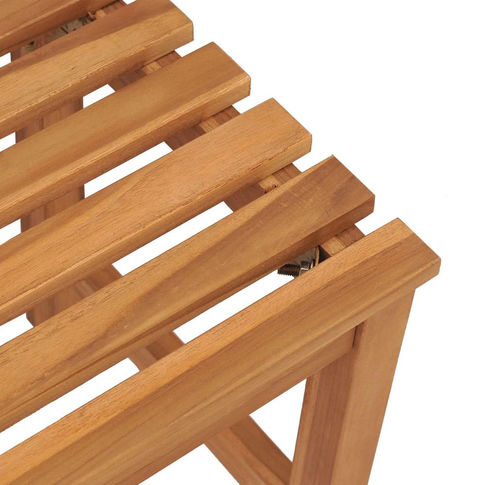 vidaXL Patio Bench 44.9" Solid Teak Wood, 316626. Picture 5