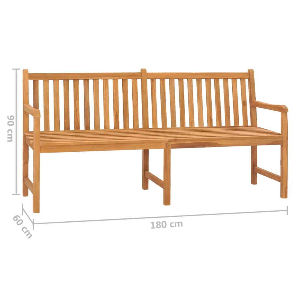 vidaXL Patio Bench 70.9" Solid Teak Wood, 316632. Picture 7