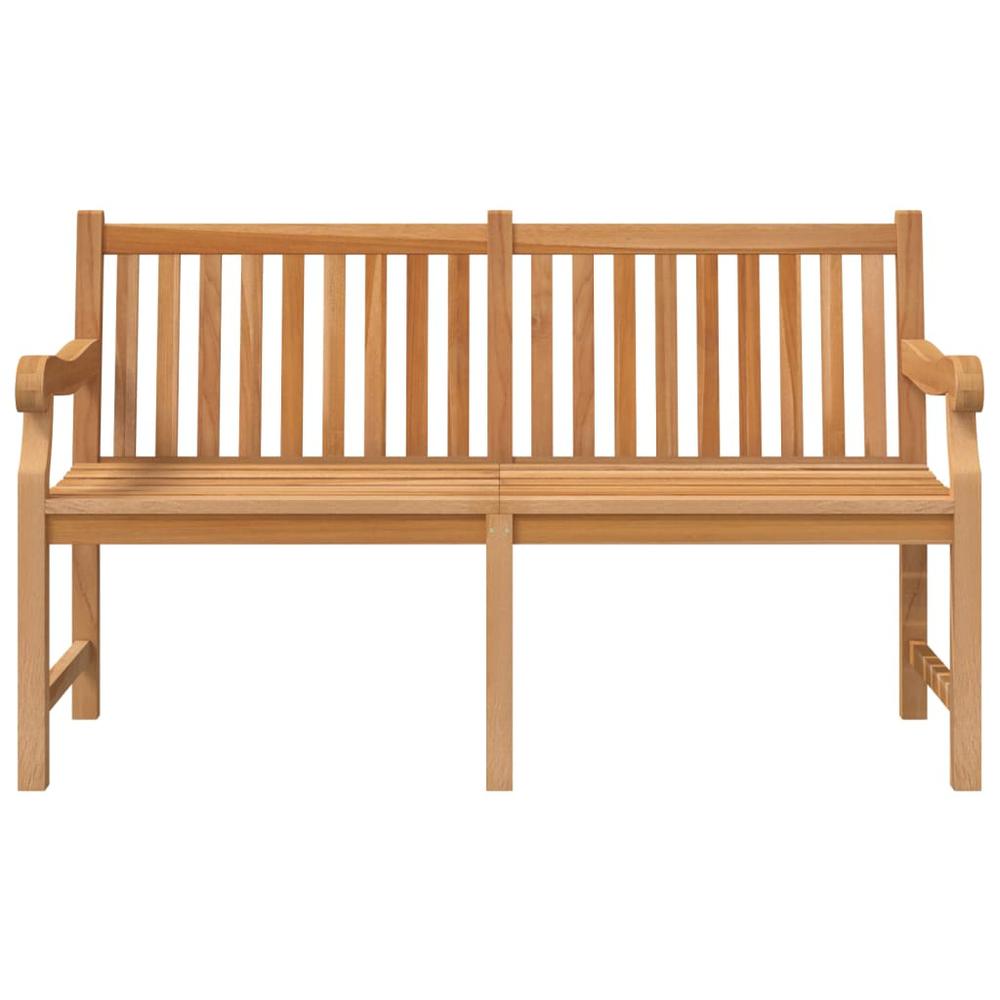 Patio Bench 59.1" Solid Teak Wood. Picture 2