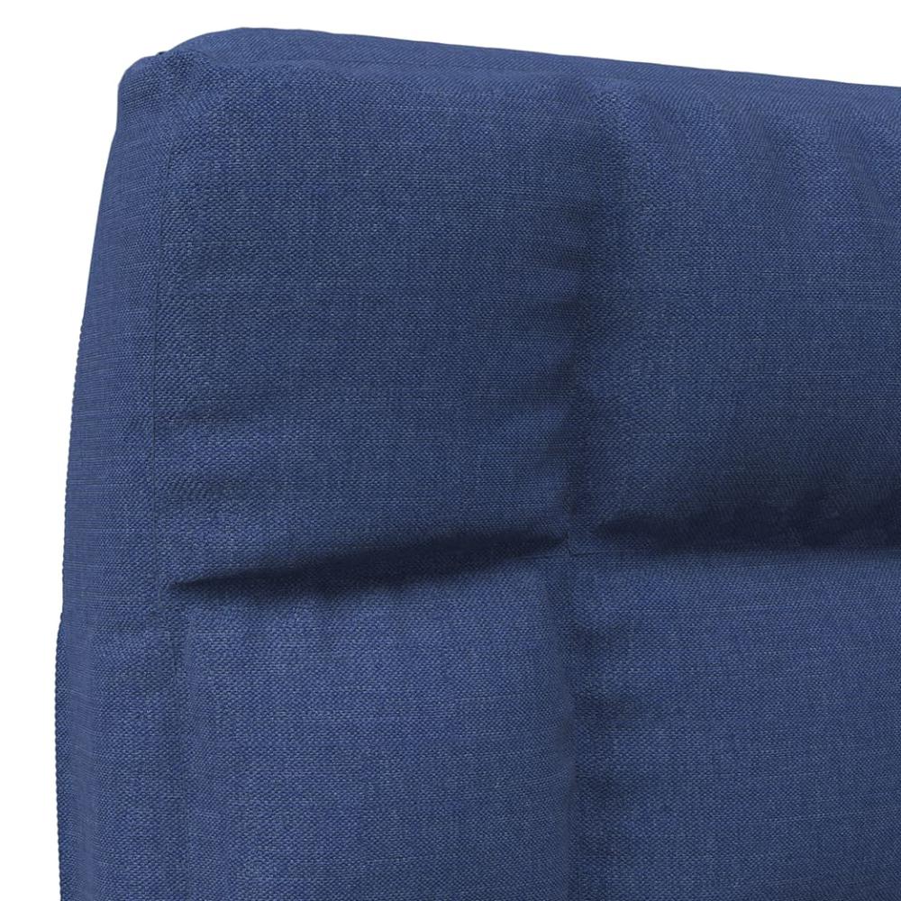 vidaXL Folding Floor Chair Blue Fabric, 336588. Picture 7