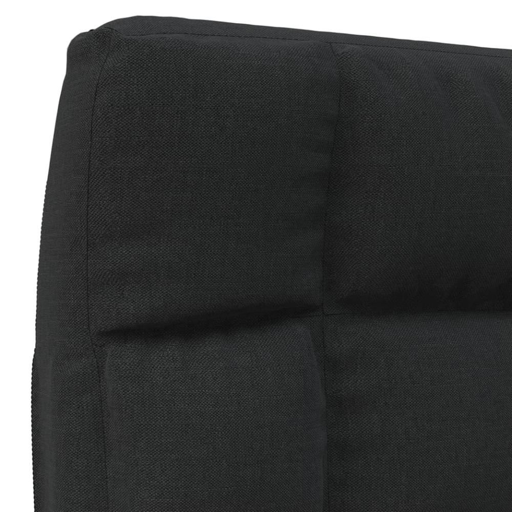 vidaXL Folding Floor Chair Black Fabric, 336590. Picture 7