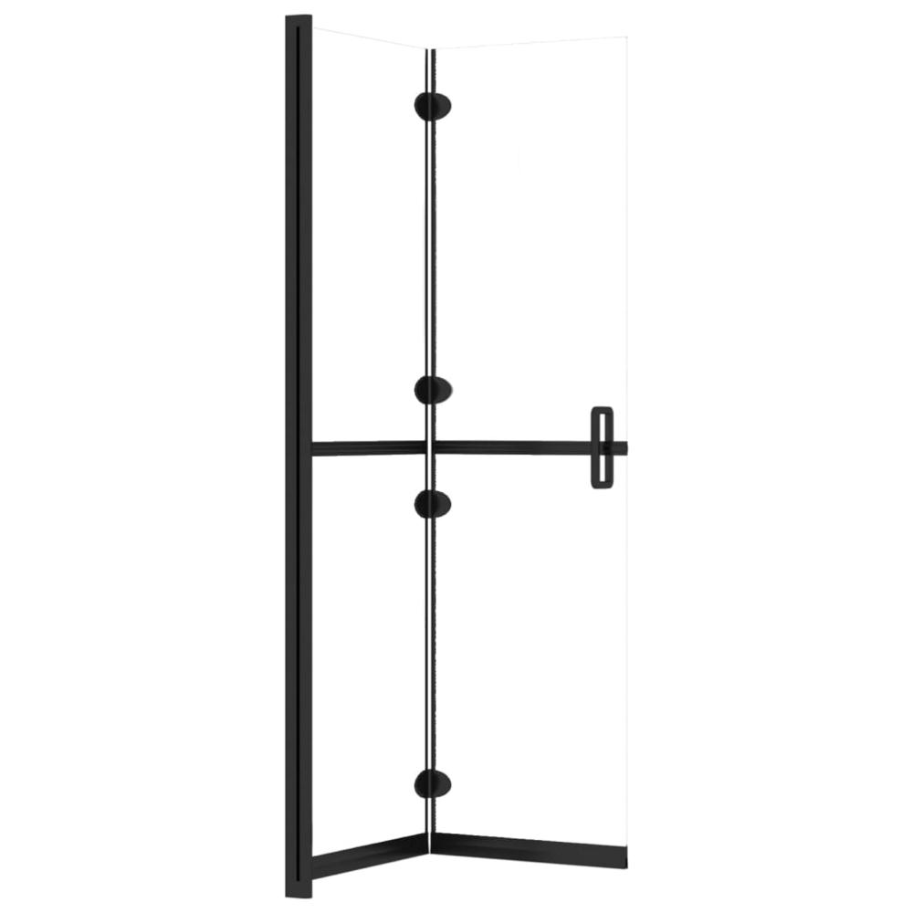 Foldable Walk-in Shower Wall Transparent ESG Glass 31.5"x74.8". Picture 4
