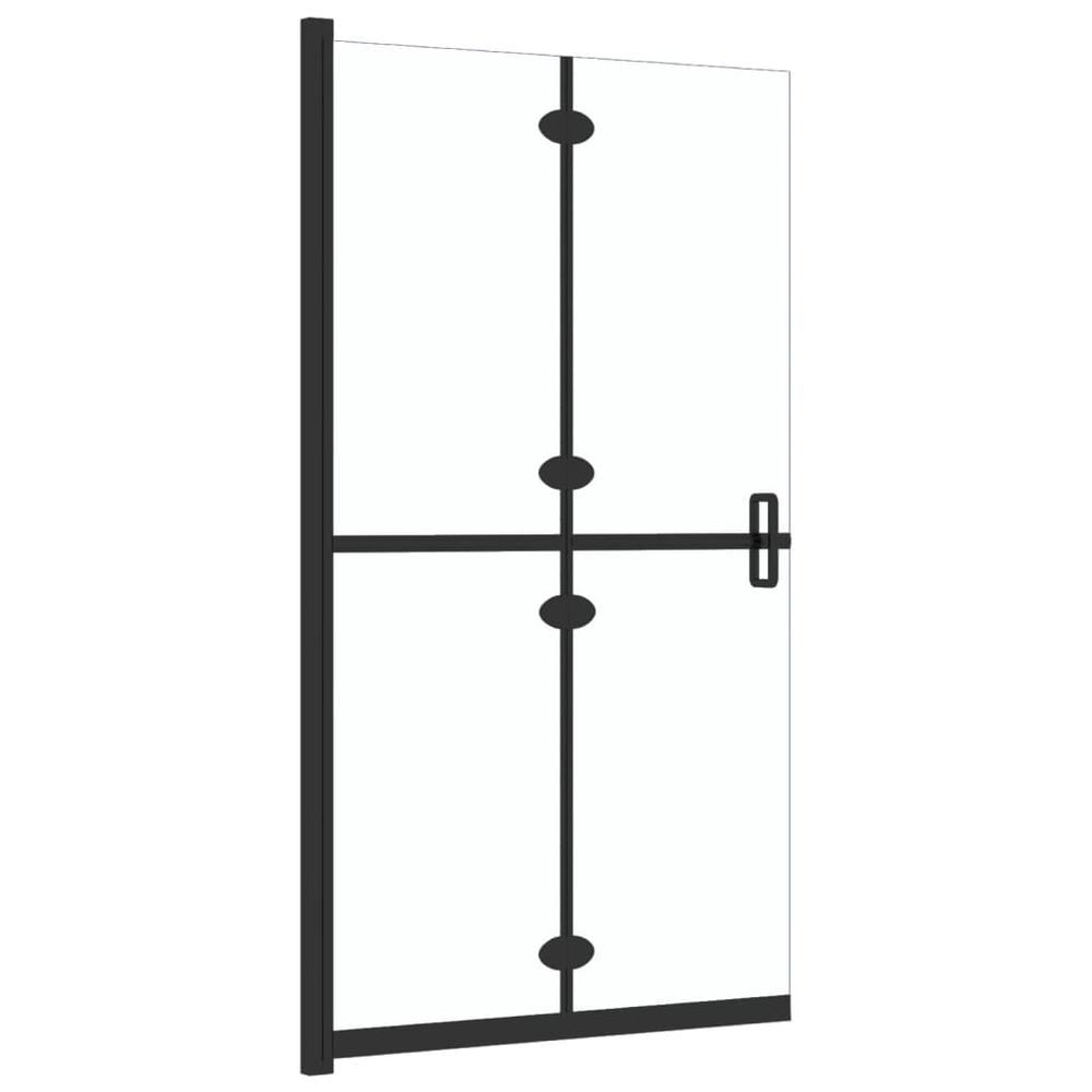 Foldable Walk-in Shower Wall Transparent ESG Glass 35.4"x74.8". Picture 3