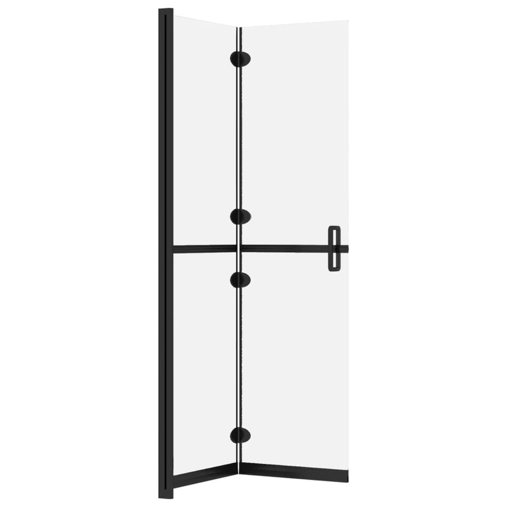 Foldable Walk-in Shower Wall Frosted ESG Glass 27.6"x74.8". Picture 4