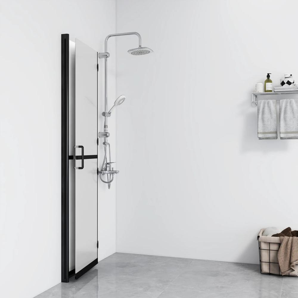 Foldable Walk-in Shower Wall Frosted ESG Glass 31.5"x74.8". Picture 2