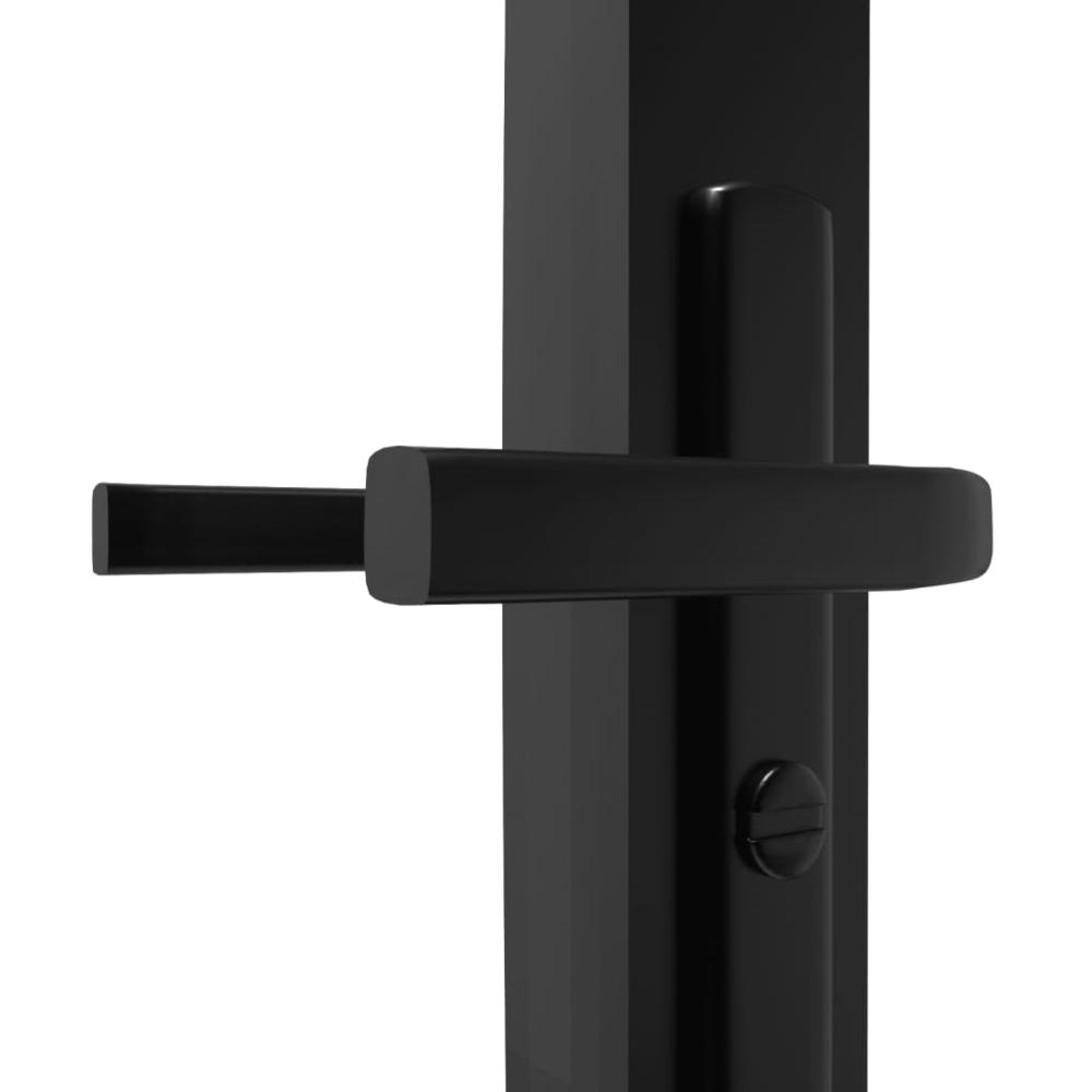 Interior Door ESG Glass and Aluminum 29.9"x79.3" Black. Picture 4