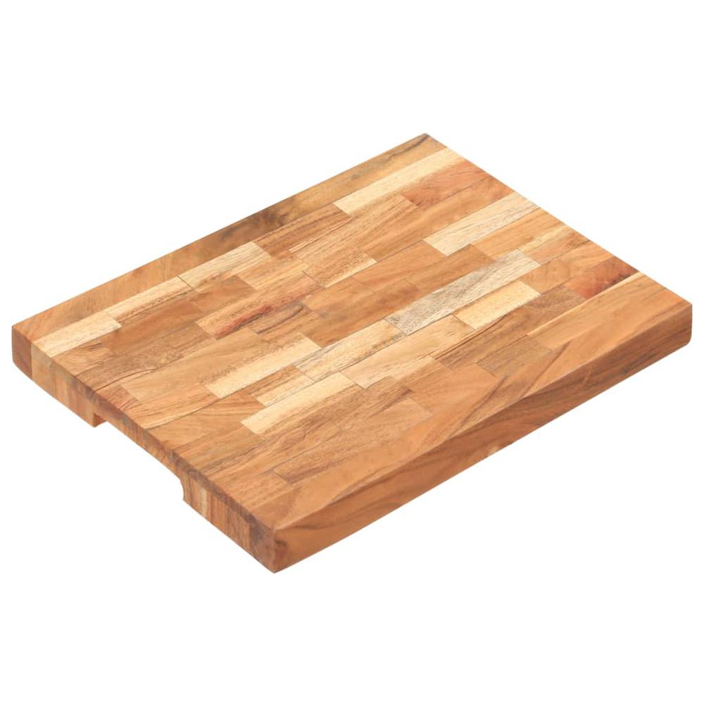 vidaXL Chopping Board 15.7"x11.8"x1.6" Solid Acacia Wood. Picture 9