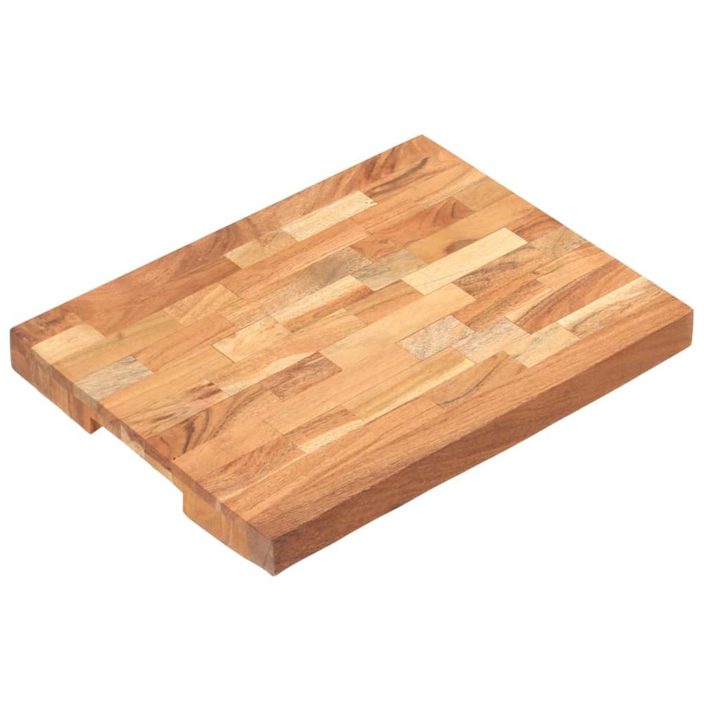 vidaXL Chopping Board 15.7"x11.8"x1.6" Solid Acacia Wood. Picture 10