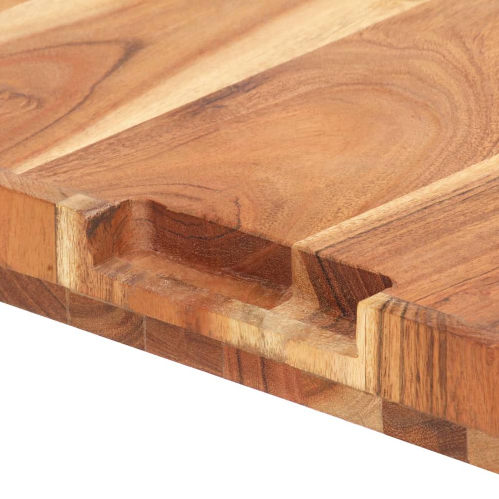 vidaXL Chopping Board 19.7"x13.8"x1.6" Solid Acacia Wood. Picture 7