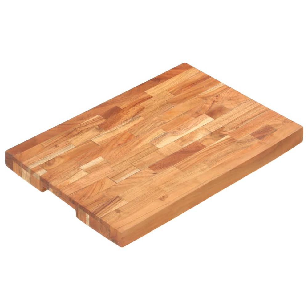 vidaXL Chopping Board 19.7"x13.8"x1.6" Solid Acacia Wood. Picture 10