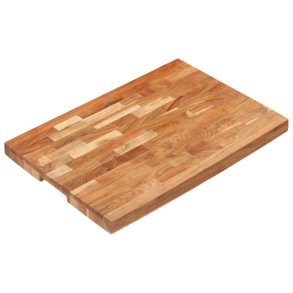 vidaXL Chopping Board 23.6"x15.7"x1.6" Solid Acacia Wood. Picture 9