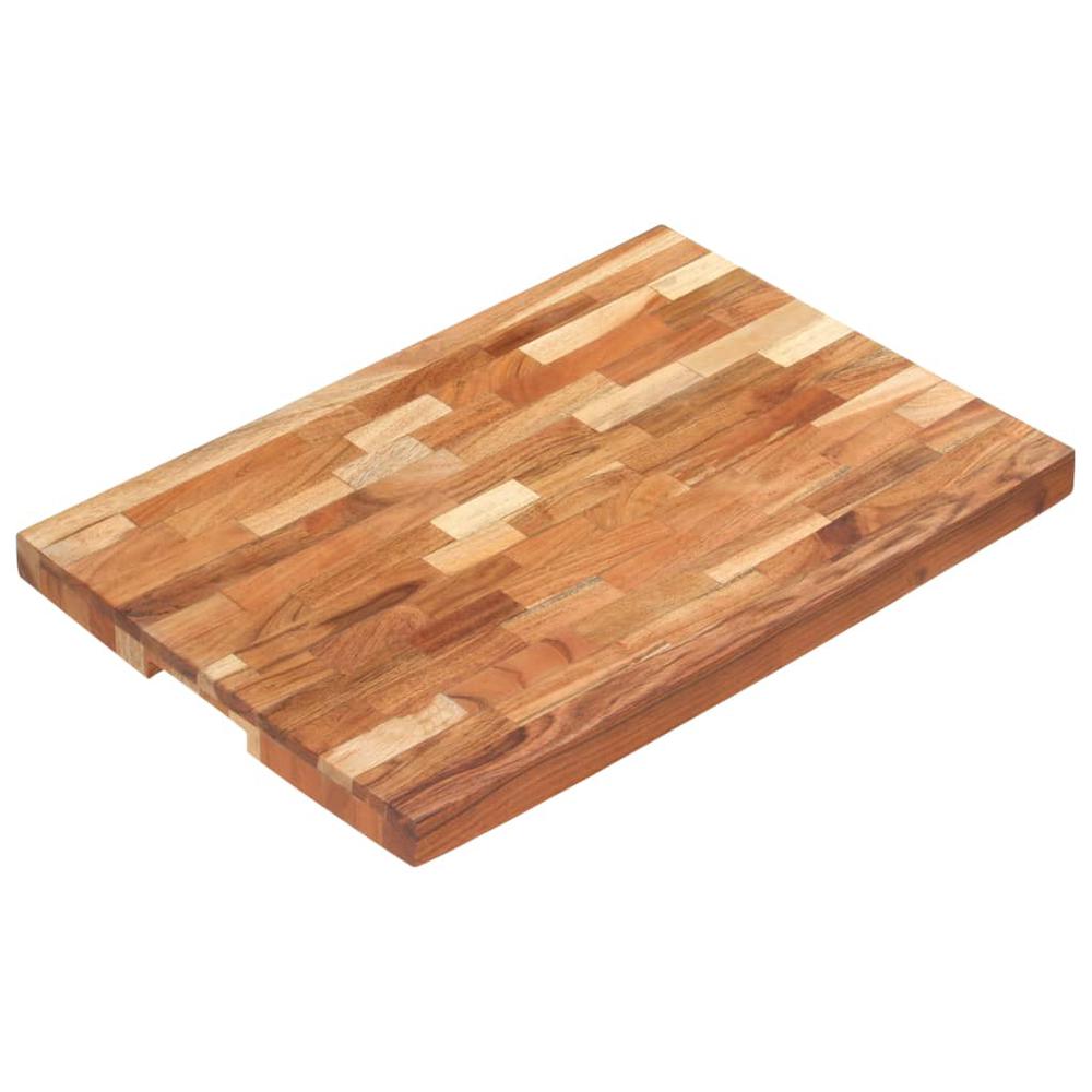 vidaXL Chopping Board 23.6"x15.7"x1.6" Solid Acacia Wood. Picture 10