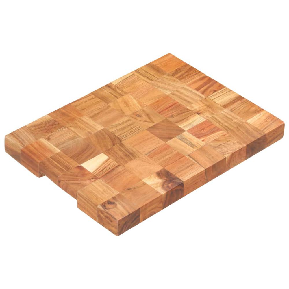 vidaXL Chopping Board 15.7"x11.8"x1.5" Solid Acacia Wood. Picture 9