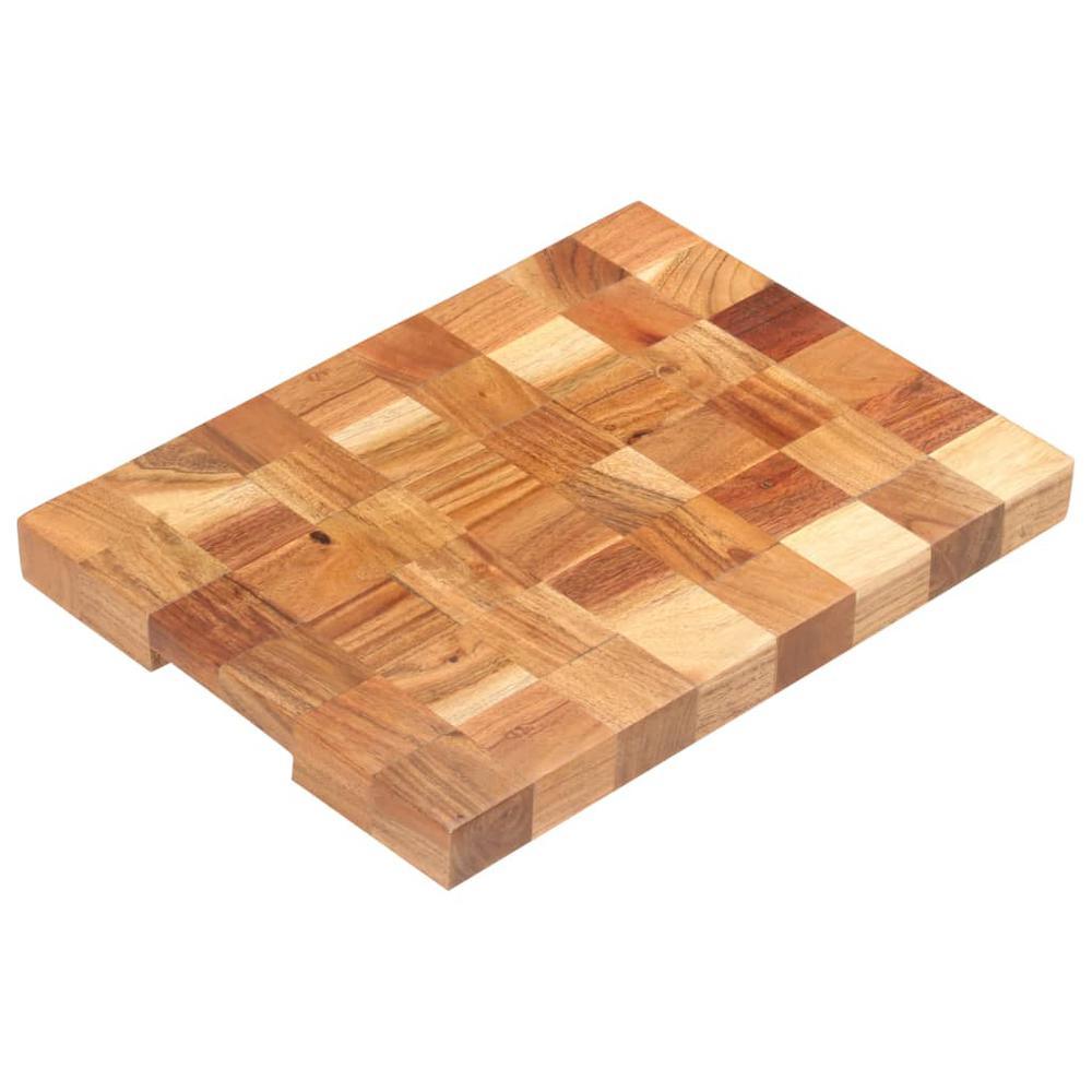 vidaXL Chopping Board 15.7"x11.8"x1.5" Solid Acacia Wood. Picture 10