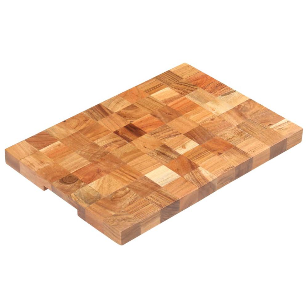 vidaXL Chopping Board 19.7"x13.4"x1.5" Solid Acacia Wood. Picture 9