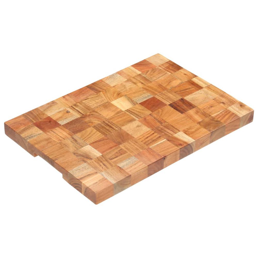 vidaXL Chopping Board 19.7"x13.4"x1.5" Solid Acacia Wood. Picture 10