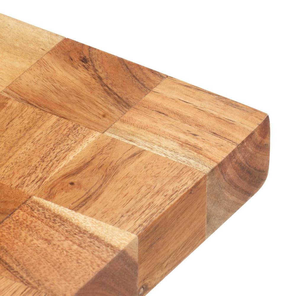 vidaXL Chopping Board 23.6"x15.7"x1.5" Solid Acacia Wood. Picture 7