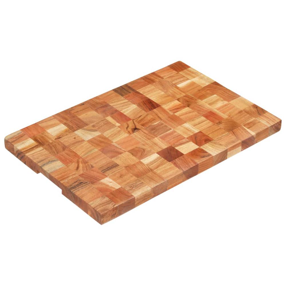 vidaXL Chopping Board 23.6"x15.7"x1.5" Solid Acacia Wood. Picture 9