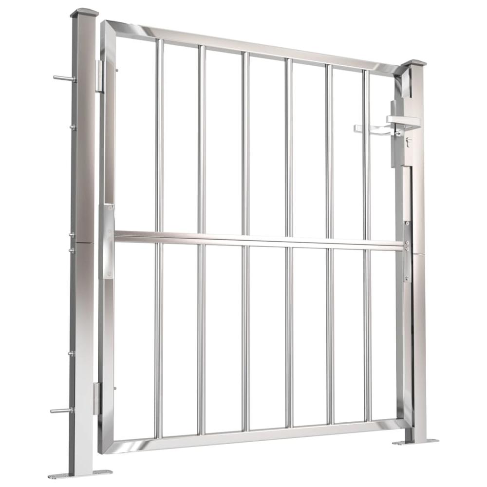 Garden Gate 39.4"x39.4" Stainless Steel. Picture 1