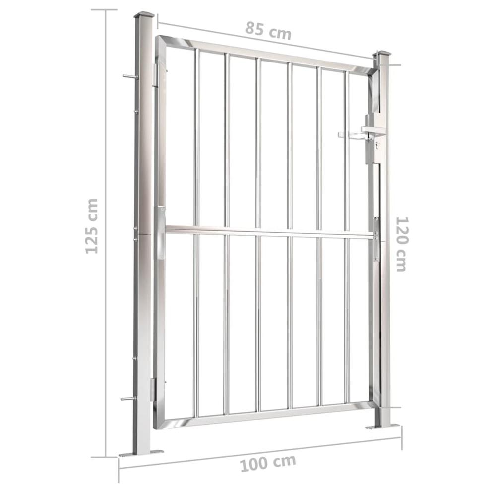 Garden Gate 39.4"x49.2" Stainless Steel. Picture 6