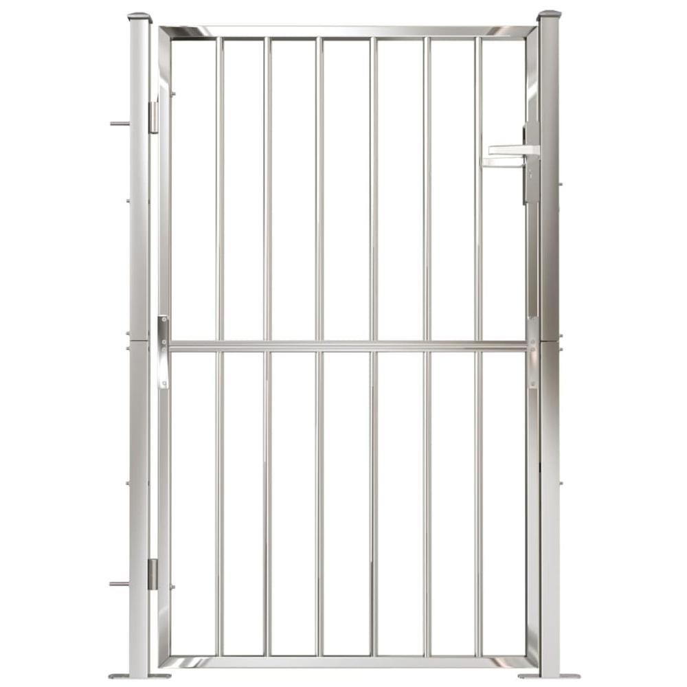 Garden Gate 39.4"x59.1" Stainless Steel. Picture 2