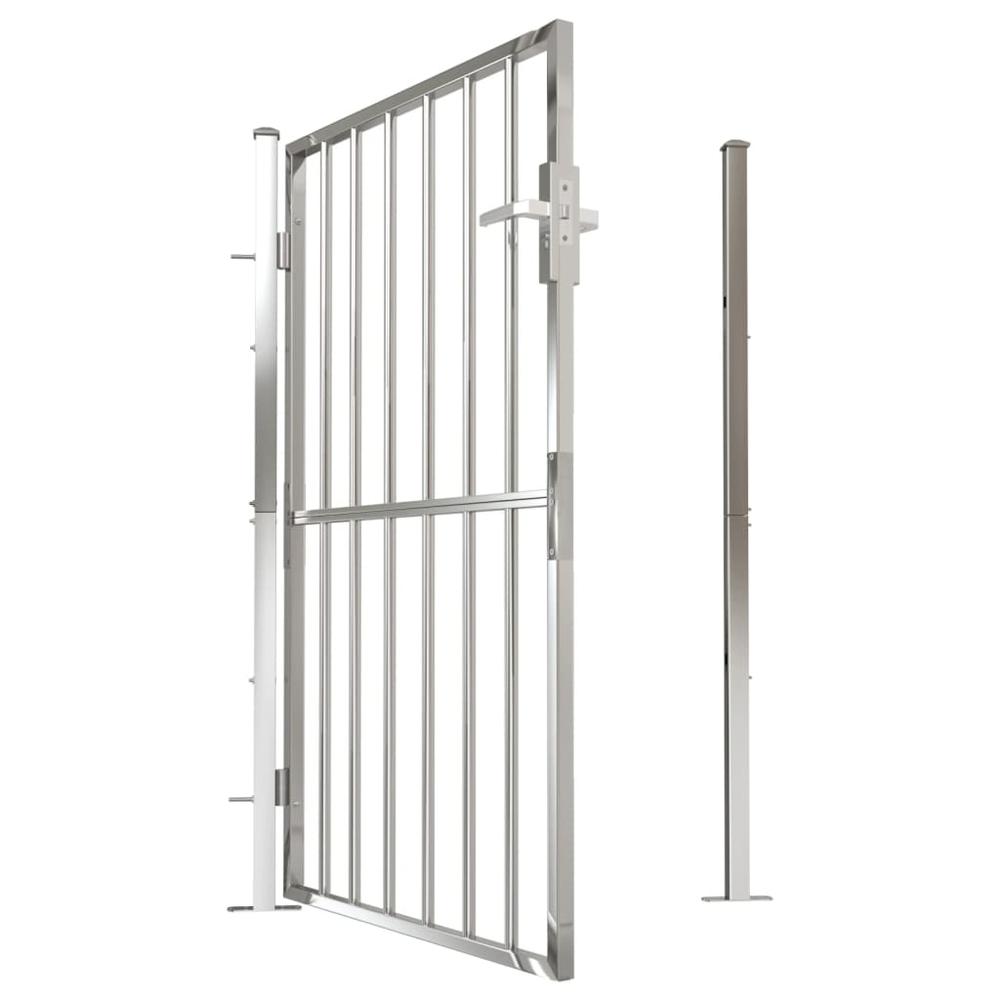 Garden Gate 39.4"x59.1" Stainless Steel. Picture 4