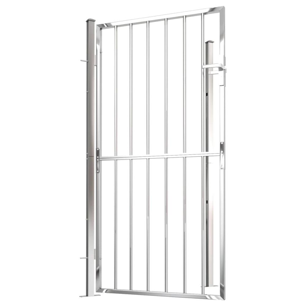 Garden Gate 39.4"x70.9" Stainless Steel. Picture 3
