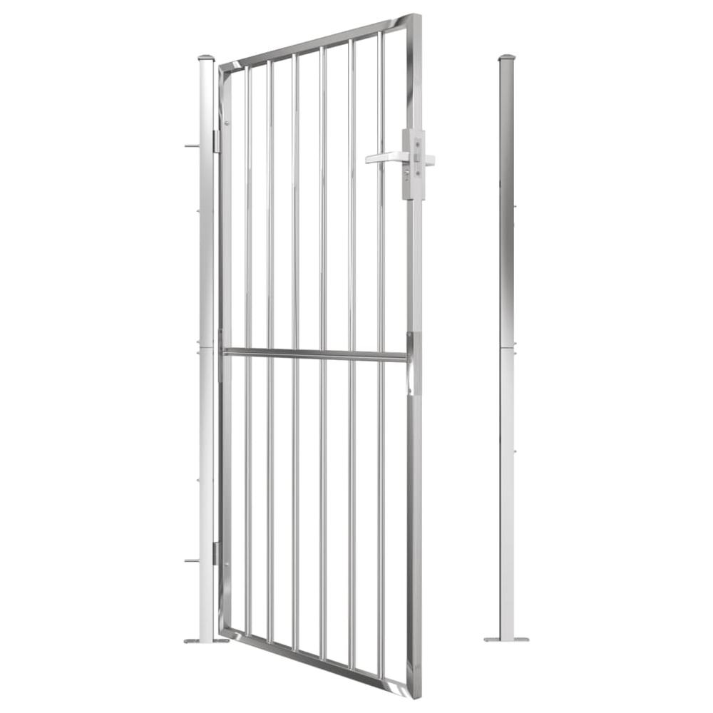 Garden Gate 39.4"x70.9" Stainless Steel. Picture 4